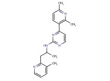 4-(2,6-dimethylpyridin-3-yl)-N-[1-methyl-2-(3-methylpyridin-2-yl)ethyl]pyrimidin-2-amine