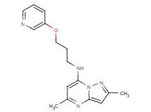 2,5-dimethyl-N-[3-(pyridin-3-yloxy)propyl]pyrazolo[1,5-a]pyrimidin-7-amine