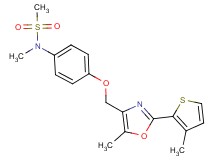 N-methyl-N-(4-{[5-methyl-2-(3-methyl-2-thienyl)-1,3-oxazol-4-yl]methoxy}phenyl)methanesulfonamide