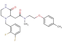 2-[1-(2,3-difluorobenzyl)-3-oxo-2-piperazinyl]-N-methyl-N-[2-(4-methylphenoxy)ethyl]acetamide