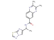 N-(1-imidazo[2,1-b][1,3,4]thiadiazol-6-ylethyl)-2,3-dimethyl-6-quinoxalinecarboxamide