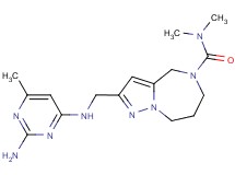 2-{[(2-amino-6-methylpyrimidin-4-yl)amino]methyl}-N,N-dimethyl-7,8-dihydro-4H-pyrazolo[1,5-a][1,4]diazepine-5(6H)-carboxamide