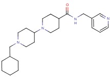 1'-(cyclohexylmethyl)-N-(3-pyridinylmethyl)-1,4'-bipiperidine-4-carboxamide