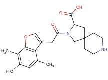 2-[(4,6,7-trimethyl-1-benzofuran-3-yl)acetyl]-2,8-diazaspiro[4.5]decane-3-carboxylic acid