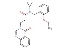 N-cyclopropyl-N-(2-ethoxybenzyl)-3-(4-oxoquinazolin-3(4H)-yl)propanamide