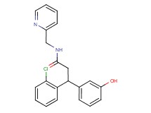 3-(2-chlorophenyl)-3-(3-hydroxyphenyl)-N-(2-pyridinylmethyl)propanamide