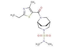 (1R*,5R*)-6-[(2-ethyl-4-methyl-1,3-thiazol-5-yl)carbonyl]-N,N-dimethyl-3,6-diazabicyclo[3.2.2]nonane-3-sulfonamide