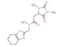 2-(1,3-dimethyl-2,5-dioxoimidazolidin-4-yl)-N-methyl-N-(4,5,6,7-tetrahydro-1,3-benzothiazol-2-ylmethyl)acetamide