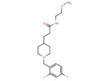 3-[1-(2,4-difluorobenzyl)-4-piperidinyl]-N-(2-methoxyethyl)propanamide