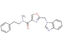 2-(1H-benzimidazol-1-ylmethyl)-N-methyl-N-(2-phenylethyl)-1,3-oxazole-4-carboxamide