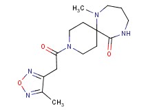 7-methyl-3-[(4-methyl-1,2,5-oxadiazol-3-yl)acetyl]-3,7,11-triazaspiro[5.6]dodecan-12-one