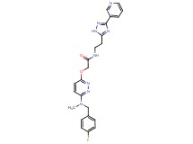 2-({6-[(4-fluorobenzyl)(methyl)amino]-3-pyridazinyl}oxy)-N-{2-[3-(3-pyridinyl)-1H-1,2,4-triazol-5-yl]ethyl}acetamide