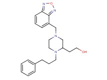 2-[4-(2,1,3-benzoxadiazol-4-ylmethyl)-1-(3-phenylpropyl)-2-piperazinyl]ethanol