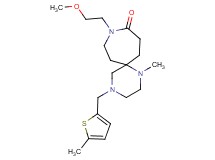 9-(2-methoxyethyl)-1-methyl-4-[(5-methyl-2-thienyl)methyl]-1,4,9-triazaspiro[5.6]dodecan-10-one