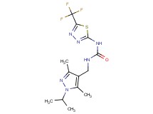 N-[(1-isopropyl-3,5-dimethyl-1H-pyrazol-4-yl)methyl]-N'-[5-(trifluoromethyl)-1,3,4-thiadiazol-2-yl]urea