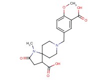 8-(3-carboxy-4-methoxybenzyl)-1-methyl-2-oxo-1,8-diazaspiro[4.5]decane-4-carboxylic acid