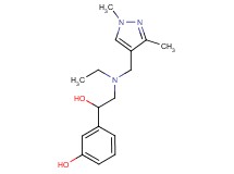 3-{2-[[(1,3-dimethyl-1H-pyrazol-4-yl)methyl](ethyl)amino]-1-hydroxyethyl}phenol