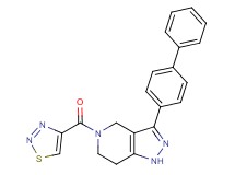3-(4-biphenylyl)-5-(1,2,3-thiadiazol-4-ylcarbonyl)-4,5,6,7-tetrahydro-1H-pyrazolo[4,3-c]pyridine