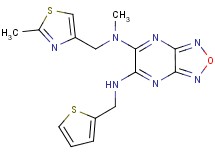 N-methyl-N-[(2-methyl-1,3-thiazol-4-yl)methyl]-N'-(2-thienylmethyl)[1,2,5]oxadiazolo[3,4-b]pyrazine-5,6-diamine