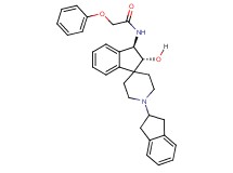 N-[(2R*,3R*)-1'-(2,3-dihydro-1H-inden-2-yl)-2-hydroxy-2,3-dihydrospiro[indene-1,4'-piperidin]-3-yl]-2-phenoxyacetamide