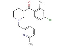 (4-chloro-2-methylphenyl){1-[(6-methyl-2-pyridinyl)methyl]-3-piperidinyl}methanone