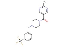 2-methyl-5-({4-[3-(trifluoromethyl)benzyl]piperazin-1-yl}carbonyl)pyrimidine