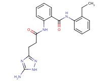 2-{[3-(5-amino-1H-1,2,4-triazol-3-yl)propanoyl]amino}-N-(2-ethylphenyl)benzamide