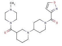 1'-(isoxazol-3-ylcarbonyl)-3-[(4-methylpiperazin-1-yl)carbonyl]-1,4'-bipiperidine