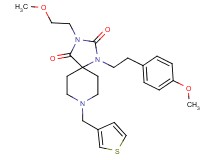 3-(2-methoxyethyl)-1-[2-(4-methoxyphenyl)ethyl]-8-(3-thienylmethyl)-1,3,8-triazaspiro[4.5]decane-2,4-dione