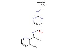 2-(ethylamino)-N-[(1S)-1-(3-methyl-2-pyridinyl)ethyl]-5-pyrimidinecarboxamide