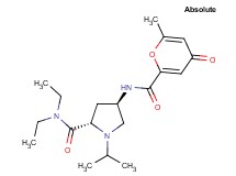 (4R)-N,N-diethyl-1-isopropyl-4-{[(6-methyl-4-oxo-4H-pyran-2-yl)carbonyl]amino}-L-prolinamide