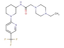 2-(4-ethyl-1-piperazinyl)-N-{1-[5-(trifluoromethyl)-2-pyridinyl]-3-piperidinyl}acetamide
