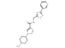 1-(cis-4-aminocyclohexyl)-N-[(3-pyridin-3-yl-1,2,4-oxadiazol-5-yl)methyl]-1H-1,2,3-triazole-4-carboxamide