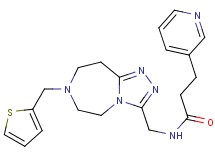 3-(3-pyridinyl)-N-{[7-(2-thienylmethyl)-6,7,8,9-tetrahydro-5H-[1,2,4]triazolo[4,3-d][1,4]diazepin-3-yl]methyl}propanamide