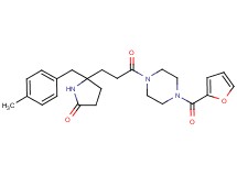 5-{3-[4-(2-furoyl)-1-piperazinyl]-3-oxopropyl}-5-(4-methylbenzyl)-2-pyrrolidinone