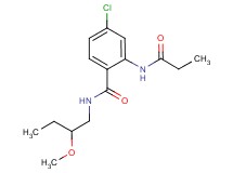 4-chloro-N-(2-methoxybutyl)-2-(propionylamino)benzamide