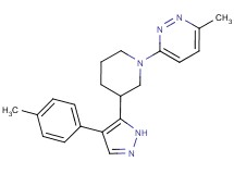 3-methyl-6-{3-[4-(4-methylphenyl)-1H-pyrazol-5-yl]piperidin-1-yl}pyridazine