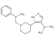 3-(4-isopropyl-1H-pyrazol-5-yl)-1-(2-phenylpropyl)piperidine