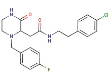 N-[2-(4-chlorophenyl)ethyl]-2-[1-(4-fluorobenzyl)-3-oxo-2-piperazinyl]acetamide