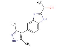 1-[5-(3,5-dimethyl-1H-pyrazol-4-yl)-1H-benzimidazol-2-yl]ethanol