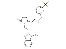1-[2-(1-methyl-1H-benzimidazol-2-yl)ethyl]-5-(2-{[3-(trifluoromethyl)benzyl]amino}ethyl)-2-pyrrolidinone