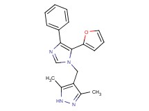 4-{[5-(2-furyl)-4-phenyl-1H-imidazol-1-yl]methyl}-3,5-dimethyl-1H-pyrazole