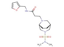 3-{(1R*,5R*)-3-[(dimethylamino)sulfonyl]-3,6-diazabicyclo[3.2.2]non-6-yl}-N-(2-furylmethyl)propanamide