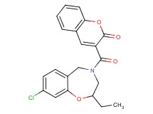 3-[(8-chloro-2-ethyl-2,3-dihydro-1,4-benzoxazepin-4(5H)-yl)carbonyl]-2H-chromen-2-one