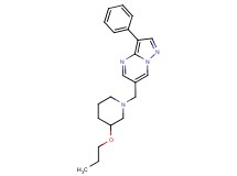 3-phenyl-6-[(3-propoxypiperidin-1-yl)methyl]pyrazolo[1,5-a]pyrimidine