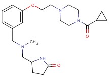 5-{[(3-{2-[4-(cyclopropylcarbonyl)-1-piperazinyl]ethoxy}benzyl)(methyl)amino]methyl}-2-pyrrolidinone