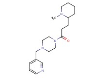 1-[3-(1-methyl-2-piperidinyl)propanoyl]-4-(3-pyridinylmethyl)piperazine
