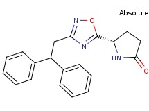 (5R)-5-[3-(2,2-diphenylethyl)-1,2,4-oxadiazol-5-yl]-2-pyrrolidinone