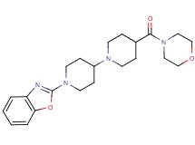 1'-(1,3-benzoxazol-2-yl)-4-(4-morpholinylcarbonyl)-1,4'-bipiperidine
