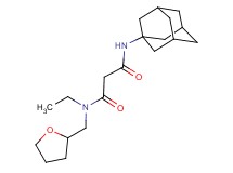 N'-1-adamantyl-N-ethyl-N-(tetrahydrofuran-2-ylmethyl)malonamide